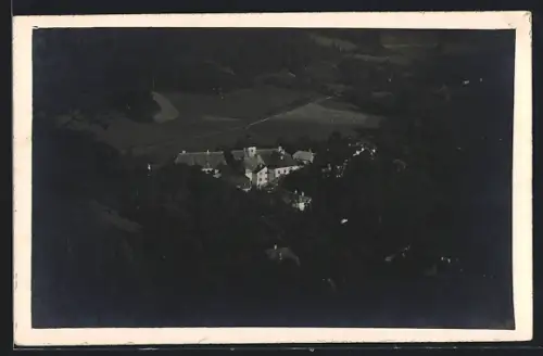 AK Bad Mühllacken, Panorama mit Kirche