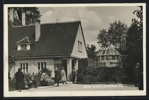 AK Bad Schallerbach /O. Ö., Strassenpartie mit Friseurgeschäft