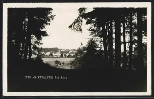AK Altenberg bei Linz, Teilansicht mit Kirche
