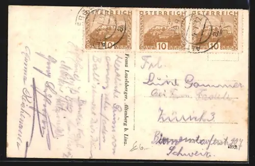 AK Altenberg bei Linz, Teilansicht mit Kirche