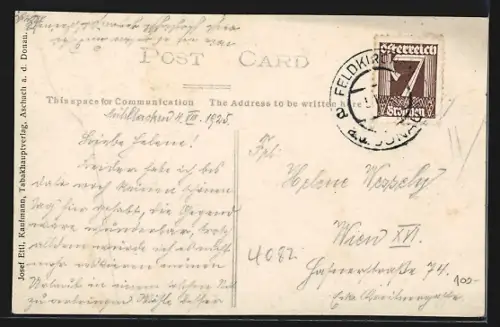 AK Mühllacken bei Aschach /Donau, Eisen-Bad Mühllacken aus der Vogelschau