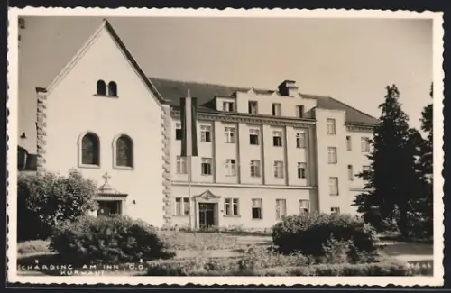 AK Schärding a. Inn, Kurhaus vom Garten aus