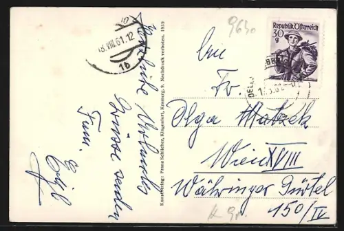 AK Kötschach, Teilansicht mit Cellon und Kellerwand