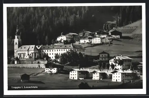AK Luggau i. L., Ortsansicht m. Kirche