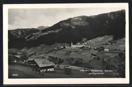 AK Luggau im Lesachtal, Panorama mit Eggenkofel
