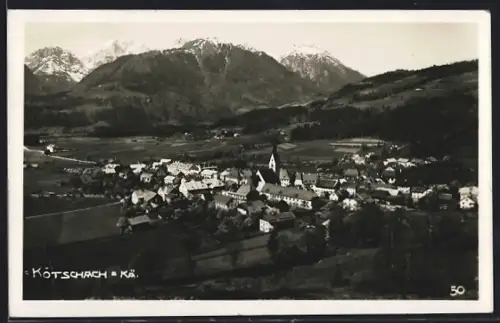AK Kötschach /Kä., Teilansicht mit Kirche