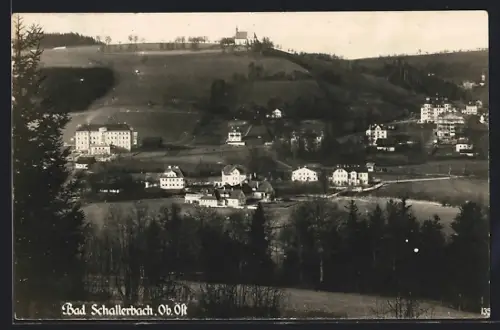 AK Bad Schallerbach /Ob. Öst., Teilansicht mit Kirche