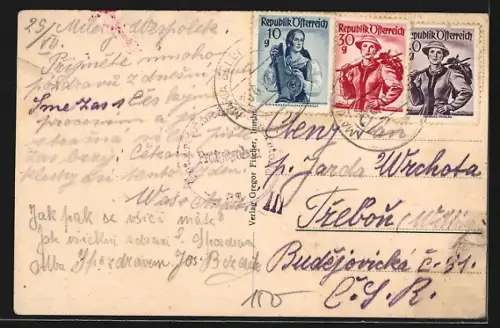 AK Maria Ellend an der Donau, Wallfahrtskirche mit Heiligenbild