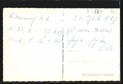 AK St. Johann am Tauern, Hotel Post mit Strassenpartie