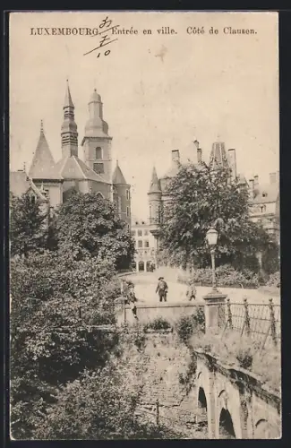 AK Luxembourg, Entrée en ville, Côté de Clausen