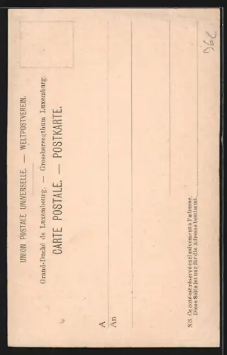 AK Luxembourg, Vue prise du pont du Grund