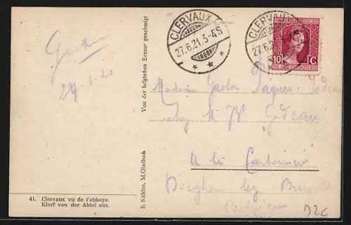 AK Klerf, Ortsansicht von der Abtei aus