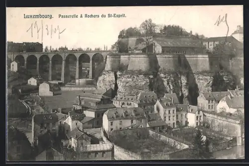 AK Luxembourg, Passerelle et Rochers du St.-Esprit