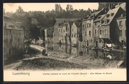AK Luxembourg, Vielles maisons au bord de l`Alzette