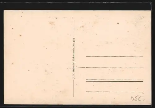 AK Echternach, Vue de la côte d`Ernzen avec châpelle St. Liboire