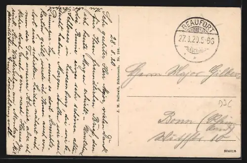 AK Beaufort, Le vieux château vue principale