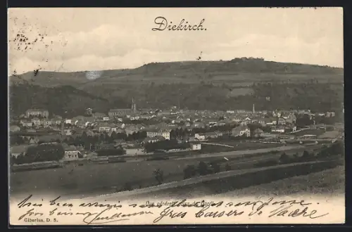 AK Diekirch, Vue générale prise du Hardt