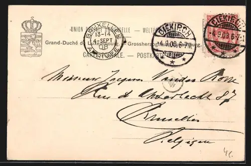 AK Diekirch, Vue générale prise du Hardt