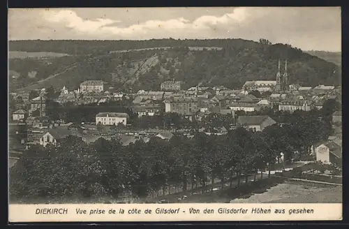 AK Diekirch, Vue prise de la côte de Gilsdorf