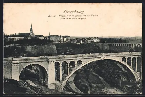 AK Luxembourg, Le pont Adolphe et la Boulevard du Viaduc