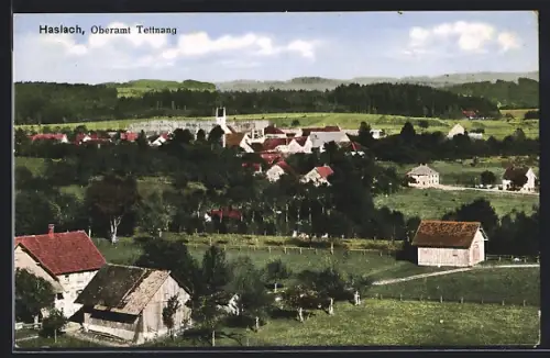 AK Haslach / Wangen, Teilansicht mit Kirche