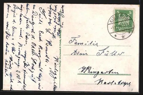 AK Kisslegg, Uferpartie mit Boot