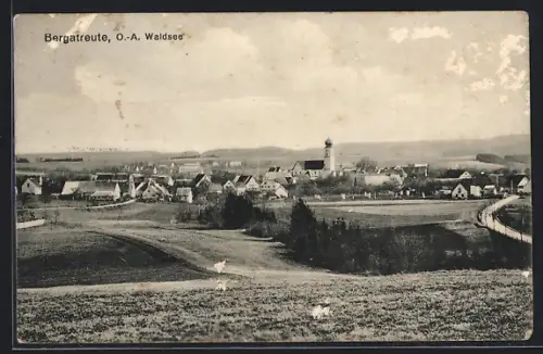 AK Bergatreute, Blick zum Ort