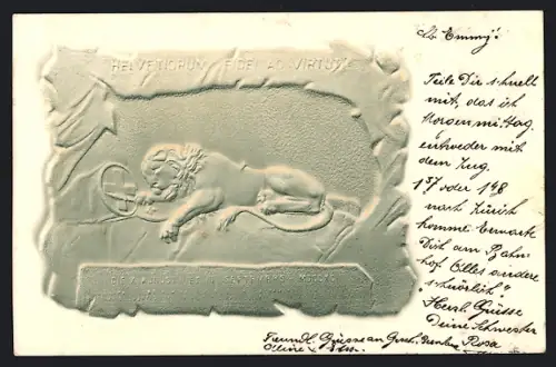 Präge-AK Luzern, Löwendenkmal