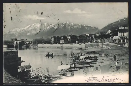 AK Locarno, Panorama und Seepartie