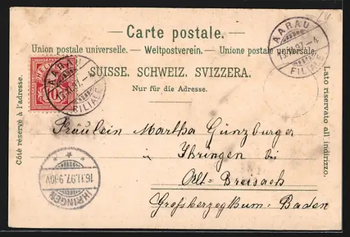 Lithographie Vierwaldstätter See, Tellskapelle, Axenstrasse, Schillerstein