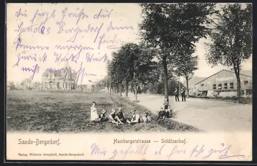 AK Sande / Bergedorf, Schützenhof in der Hamburgerstrasse