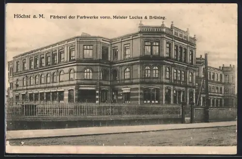 AK Frankfurt-Höchst, Färberei der Farbwerke vorm. Meister Lucius & Brüning