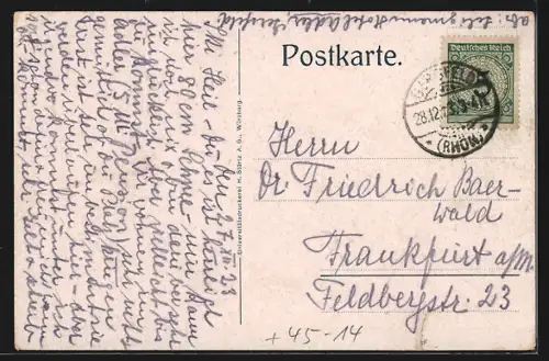 Grusskarten-AK Gersfeld /Rhön, Skifahrer am Wintersportplart