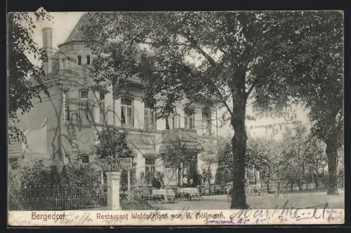 AK Hamburg-Bergedorf, Restaurant Waldschloss von G. Möllmann