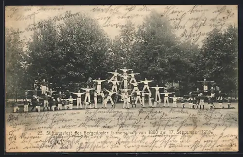 AK Hamburg-Bergedorf, Stiftungsfest der Bergedorfer Turnerschaft von 1880 am 17.9.1905
