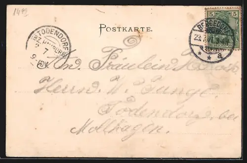 AK Heckkathen / Bergedorf, Gasthof Billwärder Landhaus im Winter