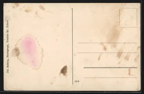 AK Siethen bei Ludwigsfelde, Gasthof Hermann Aue, Schloss, Seeansicht