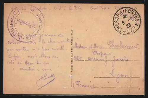 AK Türkismühle, Strassenpartie mit Gasthof zur Post, Ortsansicht aus der Vogelschau