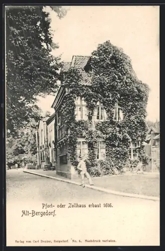 AK Hamburg-Bergedorf, Pfort- oder Zollhaus in der Altstadt, erbaut 1616