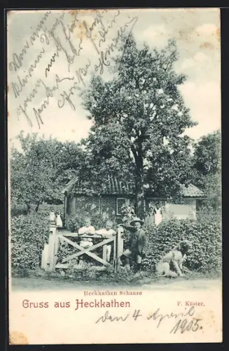 AK Hamburg-Bergedorf, Küster`s Häuschen an der Heckkathen-Schanze