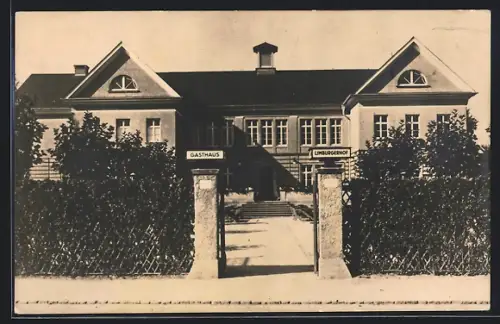 AK Ludwigshafen a. Rhein, Gasthaus Limburgerhof, Pächter Karl Wiese, I. G. Farbenindustrie