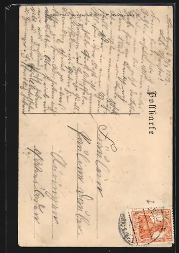 AK Löwenberg i. Mark, Gasthaus v. Friedrich Stoffer, Ritterburg