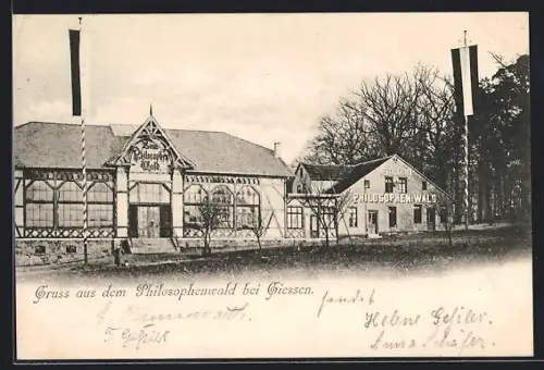 AK Giessen, Gasthaus Philosophenwald am Wald