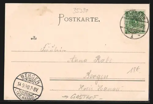 AK Giessen, Gasthaus Philosophenwald am Wald