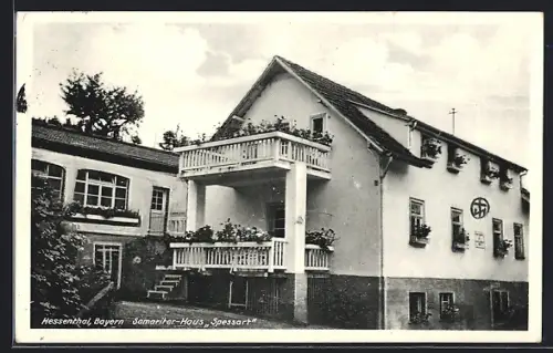 AK Hessenthal / Aschaffenburg, Hotel Samariter-Haus Spessart