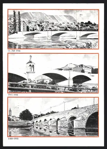 AK Jena, Camsdorfer Brücken, 1460-1912, 1913-1945, 1946