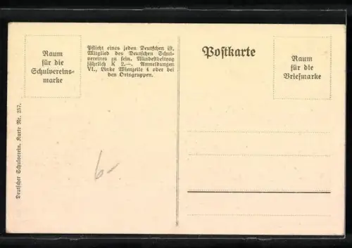 AK Deutscher Schulverein Nr. 257: Wien, Kärntnerring mit Strassenbahn