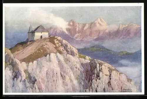 AK Deutscher Schulverein NR 1623: Dobratsch in Villach