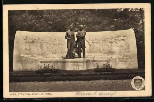 AK Deutscher Schulverein NR 202: Wien, Strauss-Lanner-Denkmal
