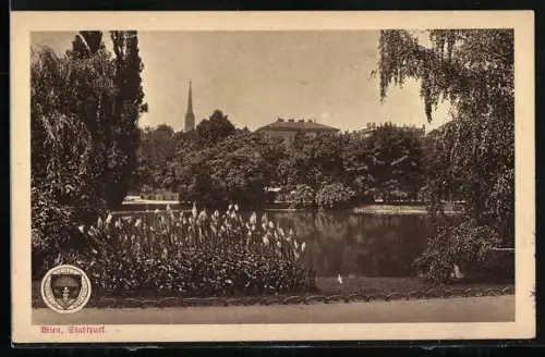 AK Deutscher Schulverein NR 247: Wien, See im Stadtpark